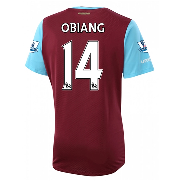 West Ham 2015-16 OBIANG #14 Home Soccer Jersey
